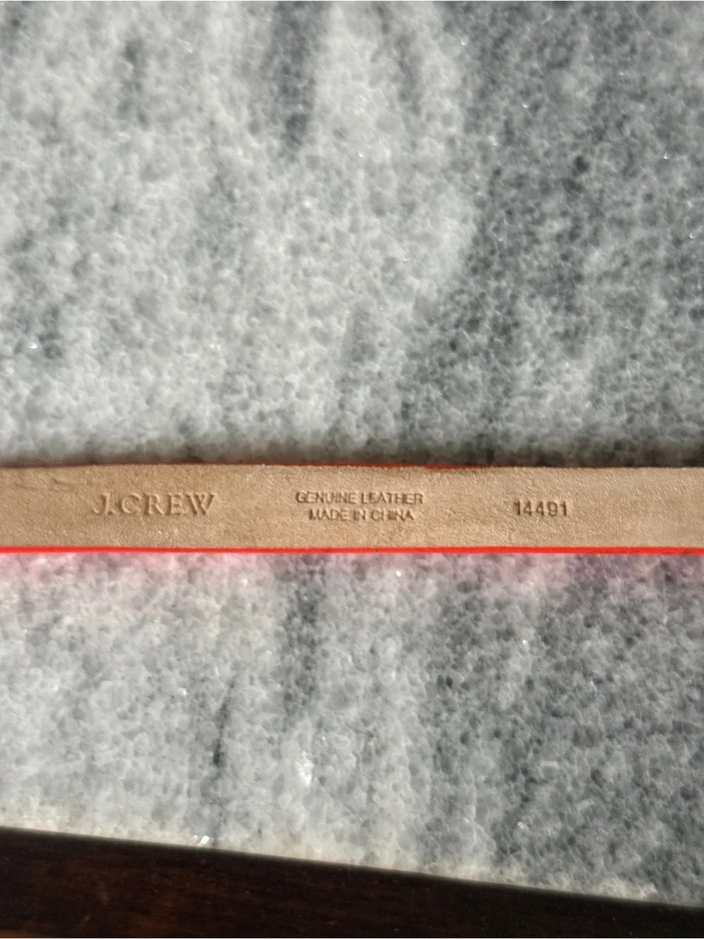 J. Crew - Patent Bright Red Skinny Belt with Gold Buckle - Size S